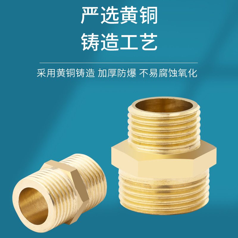 20 stainless steel external thread plumbing fittings, 4-point and 6-point stainless steel fittings, 201 stainless steel thread alignment details Picture