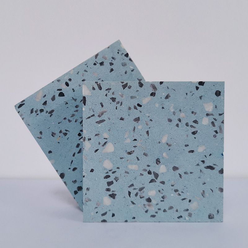 Xiamen raw material terrazzo large slabs, recycled stone, artificial stone, inorganic through-body terrazzo floor tiles, exterior walls Application Scenario