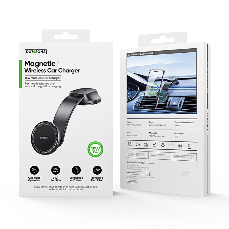 Compatible with MagSafe15W magnetic in-car wireless fast charging iPhone holder adhesive wireless charger Item Picture