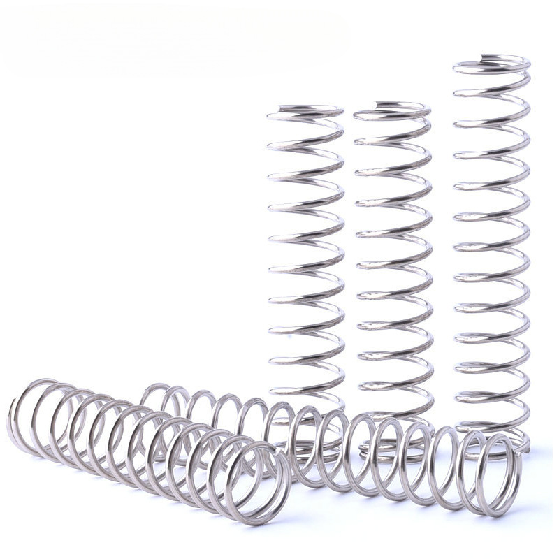 304 stainless steel compression spring, spring steel compression spring, pressure return elastic spring, long compression spring, 0.2-4.0 fixed Application Scenario