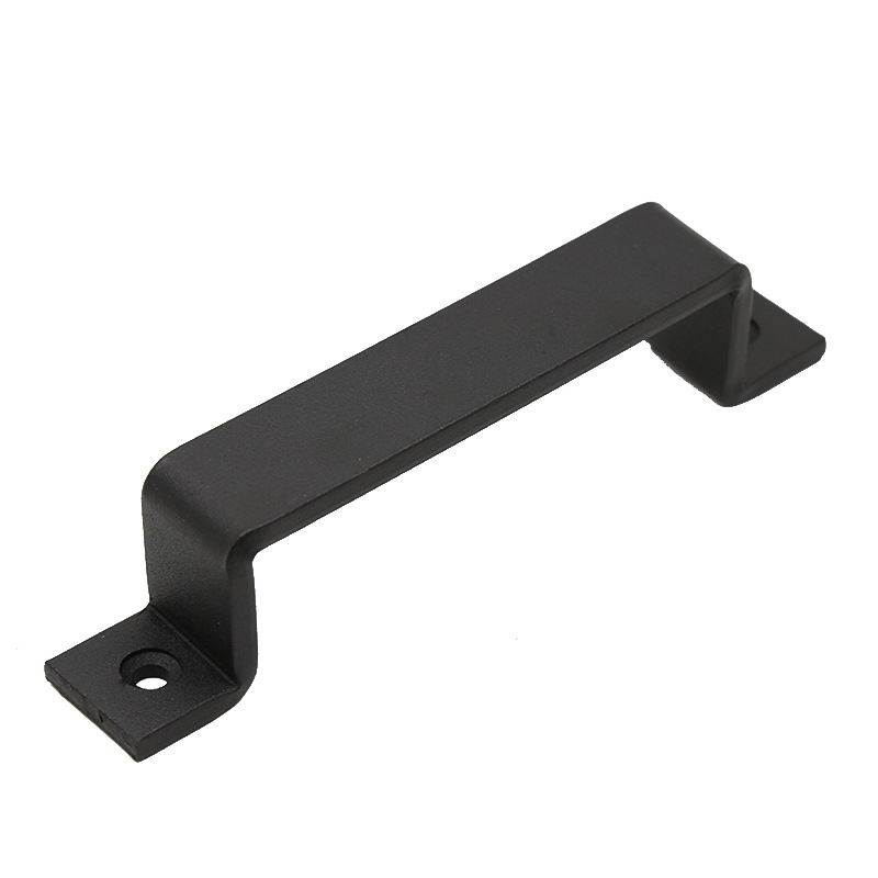 Heavy-duty barn door handle, black sliding sliding door, wooden door handle, garage metal, strong load-bearing solid large handle Item Picture