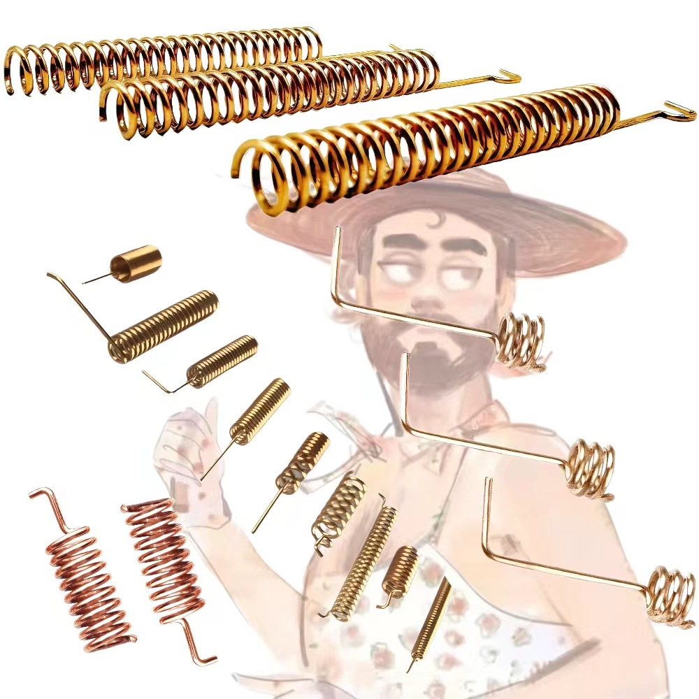Factory wholesale 433GSM built-in spring antenna 315 receiving phosphor bronze Bluetooth communication spring, special-shaped precision Application Scenario