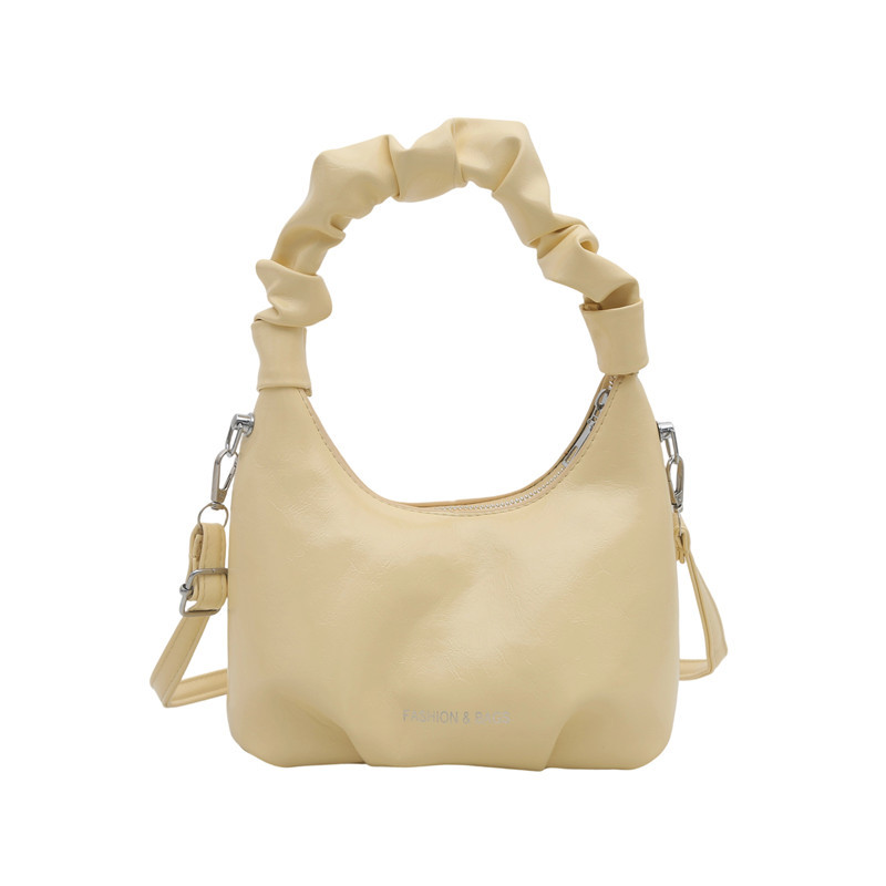 A trendy, pleated and versatile Korean style Instagram handbag, a new summer fashion, individual and casual crossbody bag for women Item Picture