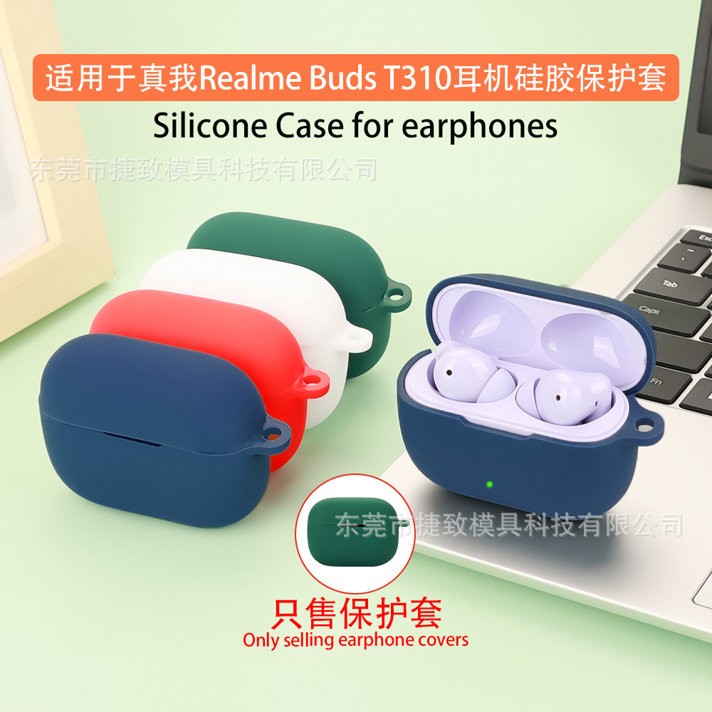 This product is suitable for the Realme Buds T310 earphone case, Bluetooth silicone earphone shell, charging case and empty box full figure