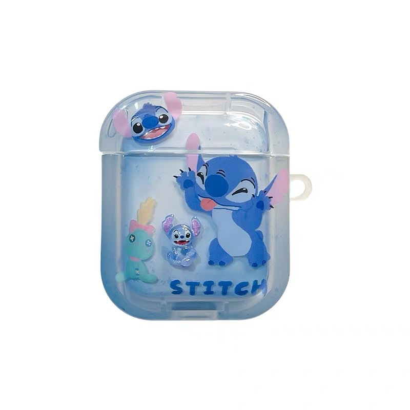 Cartoon Stitch is suitable for Apple AirPods 4th generation Bluetooth earphone case Pro2/3 generation earphone case Item Picture