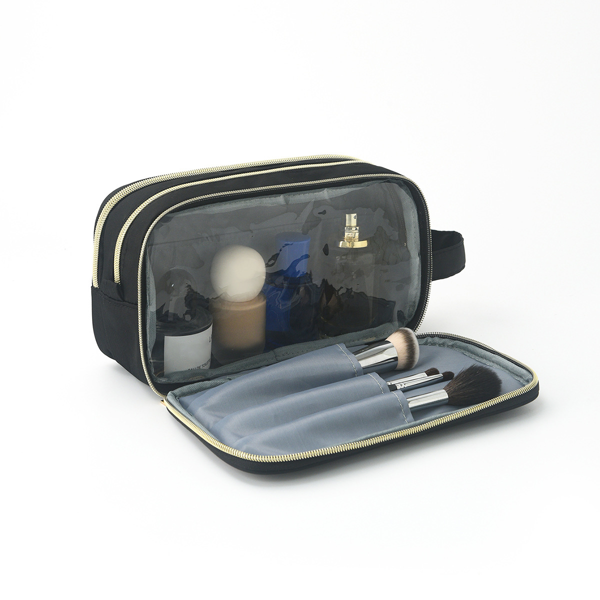 Feihong Cross-border Embroidered Letter Makeup Bag, Amazon Waterproof Portable Toiletry Bag, Large Capacity Portable Storage Bag details Picture