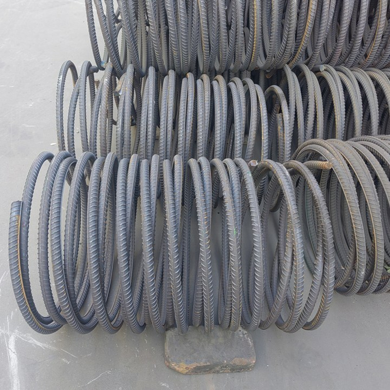 The original manufacturer precisely rolled spiral bars for high-speed railway bridge prestressed sleepers, spiral bars, concrete stirrups and spiral bars details Picture