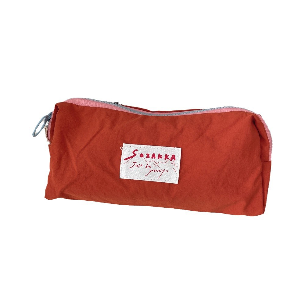 34223 High-end macaron pen case, new ins style portable large-capacity storage bag, simple stationery bag Item Picture