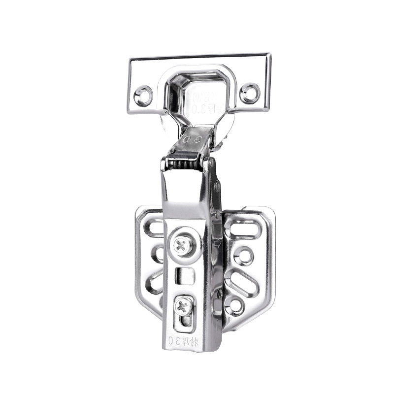 Factory wholesale 3.0 stainless steel hinges for modern and simple clothes, cabinets, doors and Windows hydraulic buffer damping spring hinges Item Picture
