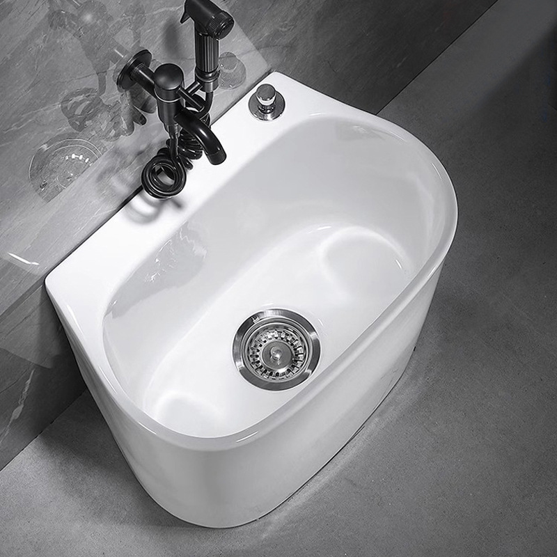 Ceramic mop basin, home decoration project, mop basin, countertop, drainage mop basin, balcony floor mop basin, Meijia bathroom 201 details Picture