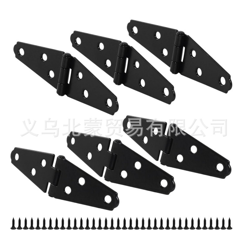 Lightweight straight hinges, straight hinges, Type A hinges, Type A hinges, triangular hinges, doors and Windows, black shed hinges Specification drawing