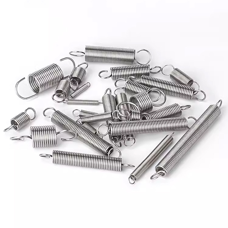 304 stainless steel precision tension spring hooks with high hardness. Electrical precision compression springs are produced based on provided drawings or samples details Picture