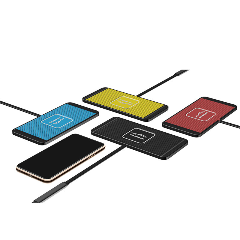 The car wireless charger is suitable for Apple and Huawei mobile phones, wireless car charging, desktop anti-slip pad and wireless charging pad Item Picture