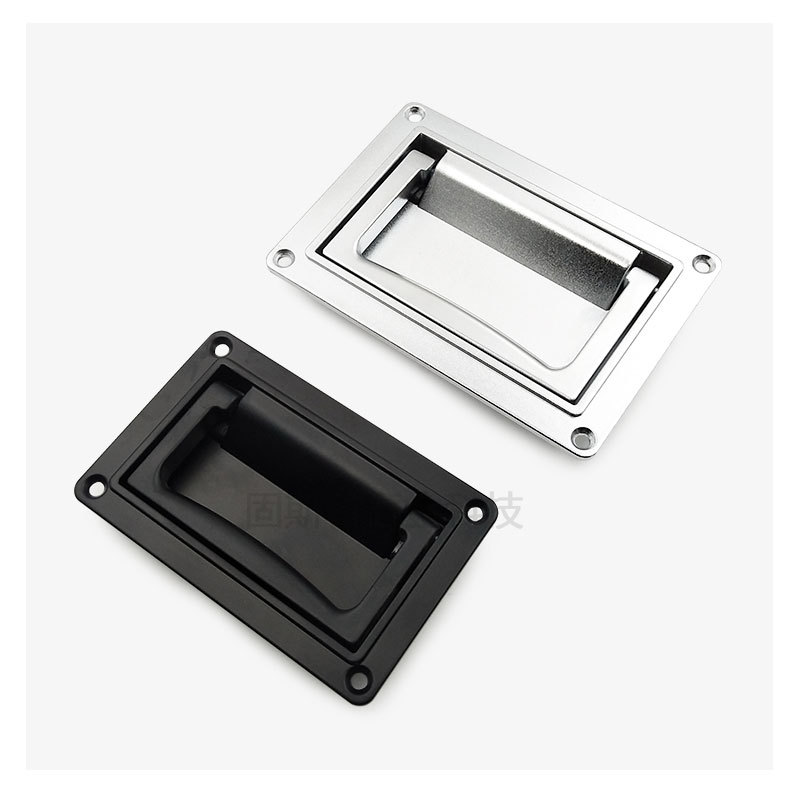 Zinc alloy folding handle, embedded square box-shaped concealed handle, heavy-duty movable handle, cabinet with large load-bearing capacity handle Specification drawing