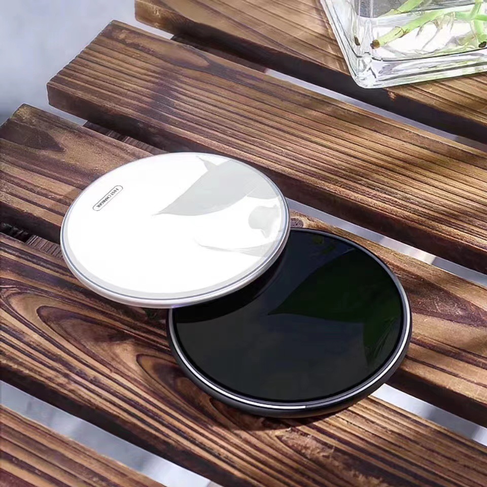 Matte GY-68 wireless charger 10/15/20/30/50W disc manufacturer wholesale fabric square mirror surface Specification drawing