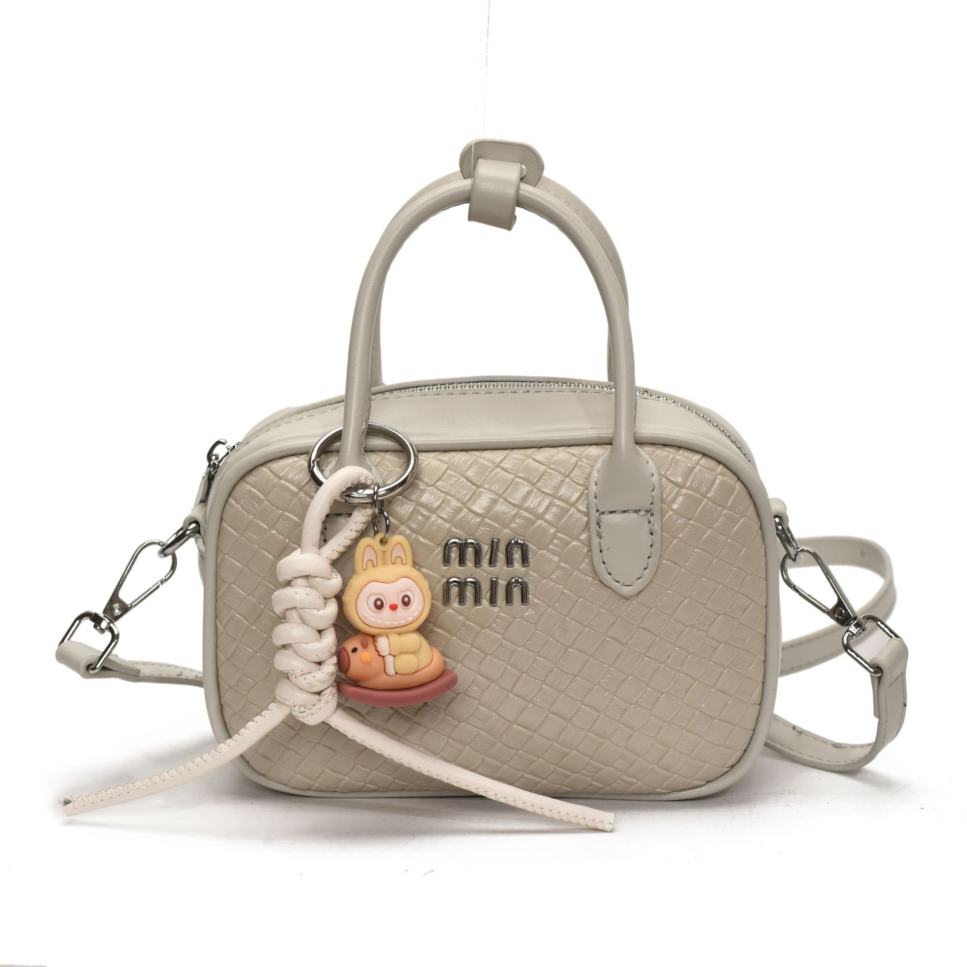 Korean casual hand-held commuting small square bag for women, new summer 2025 trendy and fashionable single-shoulder bag, simple crossbody bag Item Picture