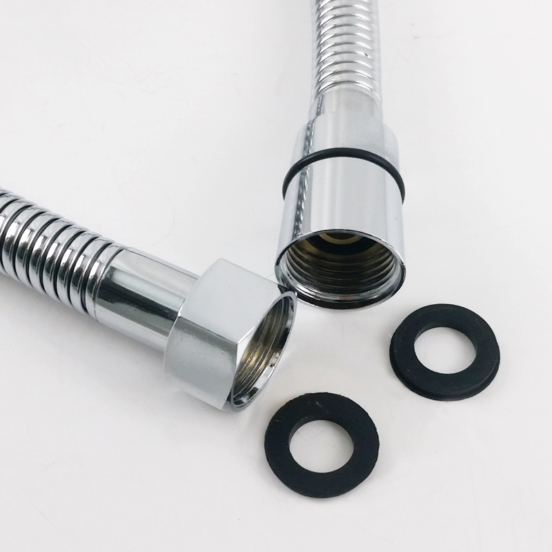 Faucet, showerhead hose, stainless steel hand-held water inlet pipe, shower hose, gold/chrome Annest Application Scenario