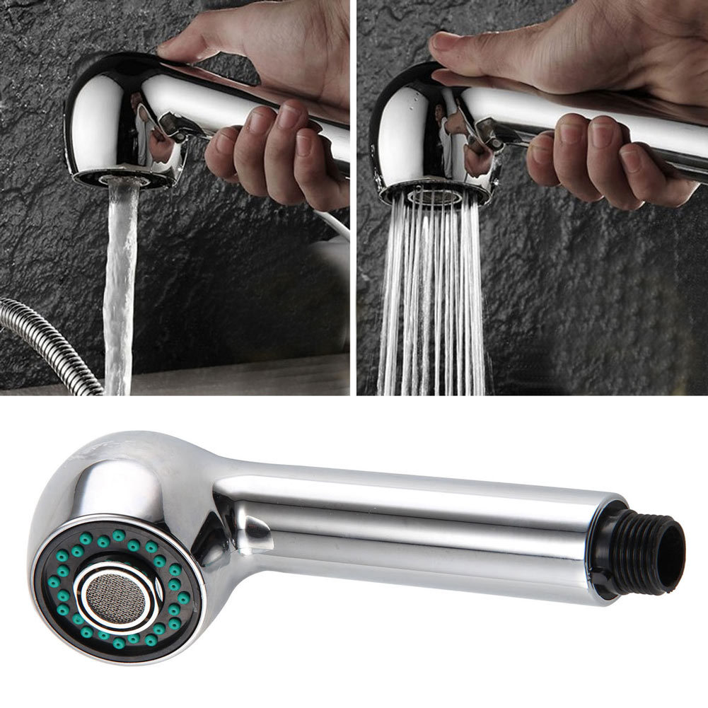Pull-out faucet accessories, kitchen dual-function universal pull-out showerhead hose, shampoo pipe, faucet full figure