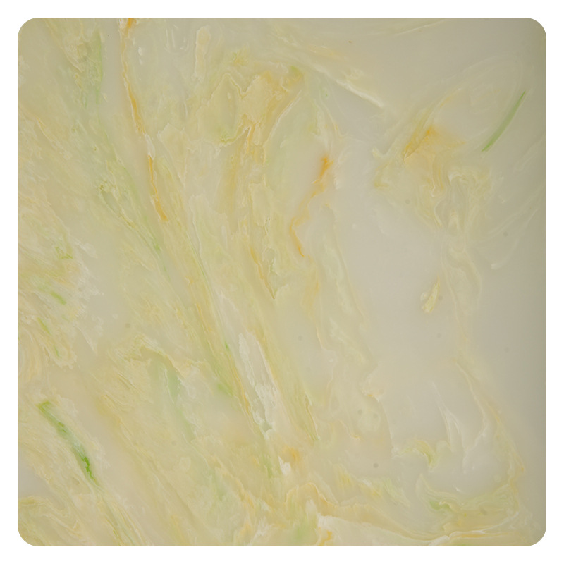 Netelli translucent cloud stone slabs, high-transparency artificial marble countertops, jade decorative panels, flame-retardant wall panels Application Scenario