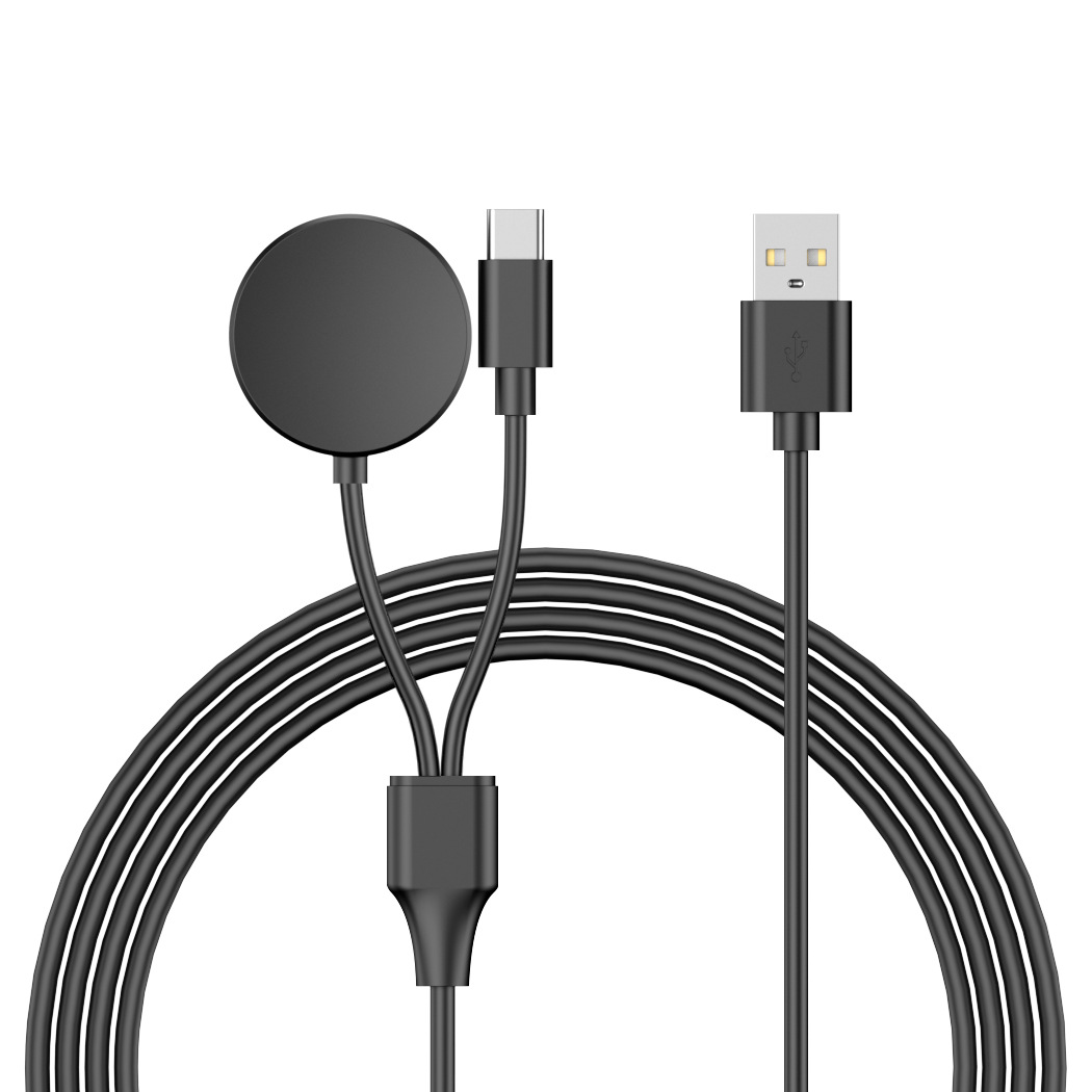 The new product is suitable for wireless charging of Samsung 2-in-1 watches, mobile phone charging cables and data cables, with multiple interfaces available Item Picture