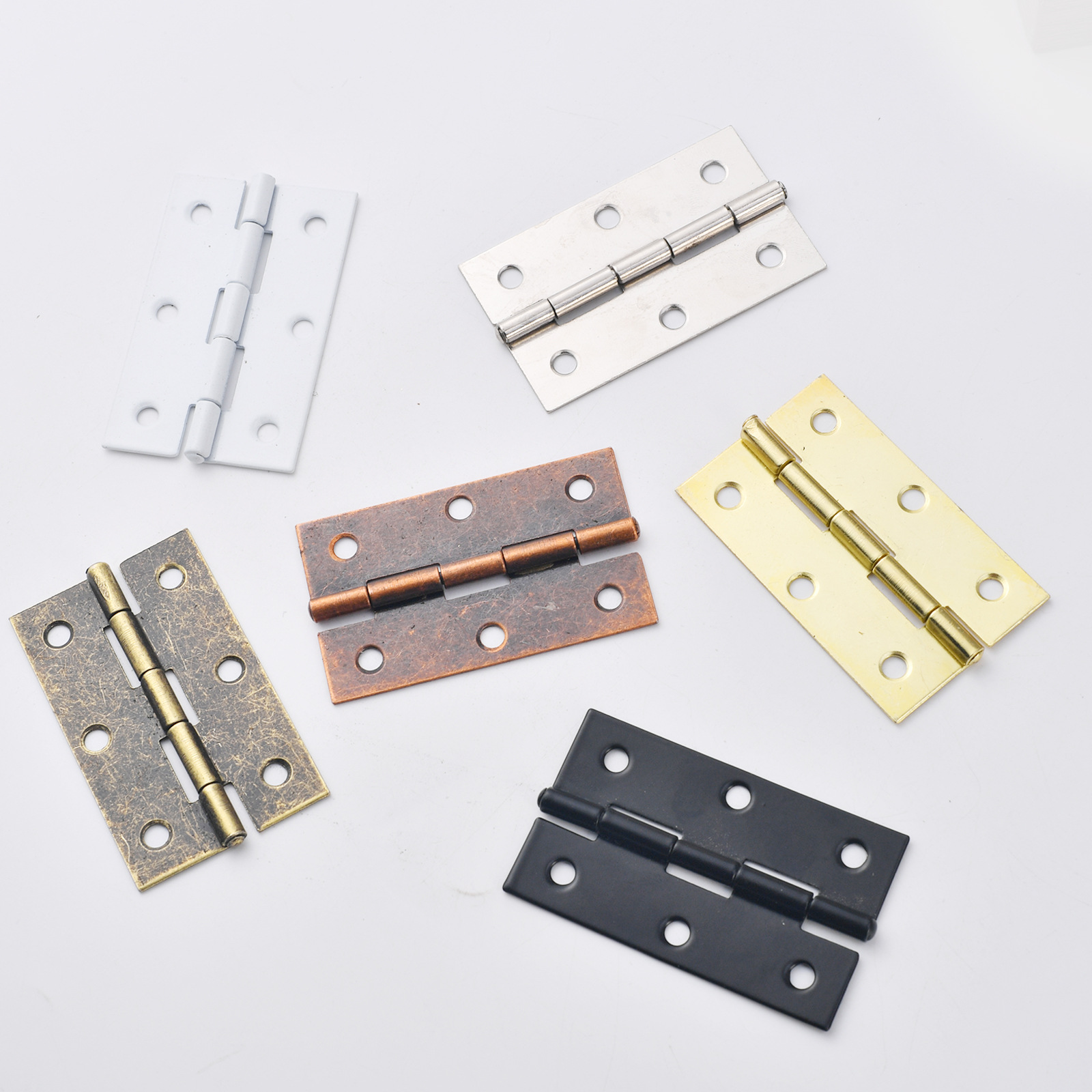 New Chinese-style 2.5-inch 6-hole antique wooden box gift box, flat hinge packaging, small accessories, 60*37mm Application Scenario