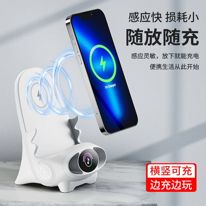 Desktop phone stand, wireless charger, 15W fast charging, wireless charging, creative wireless charger with fragrance Application Scenario