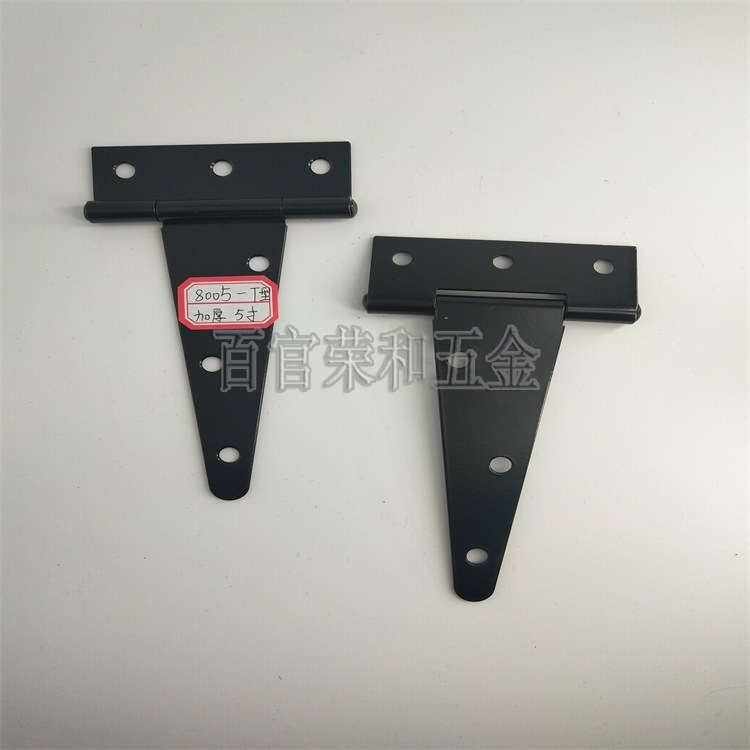 Ronghe thickened and lengthened galvanized T-shaped hinges, T-shaped triangular hinges, slotted bearing doors, 4-16 inches Item Picture