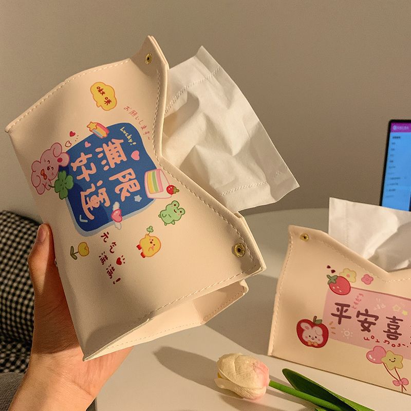 Retro tissue box, home high-end feel, car tissue box, girlish coffee table, living room dining tissue storage box Application Scenario
