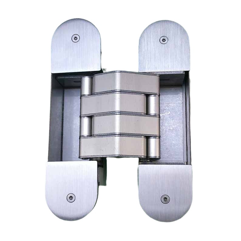 Stainless steel invisible door, heavy-duty concealed door, three-dimensional adjustable concealed hinge, cross hinge, folding wooden door hinge Item Picture