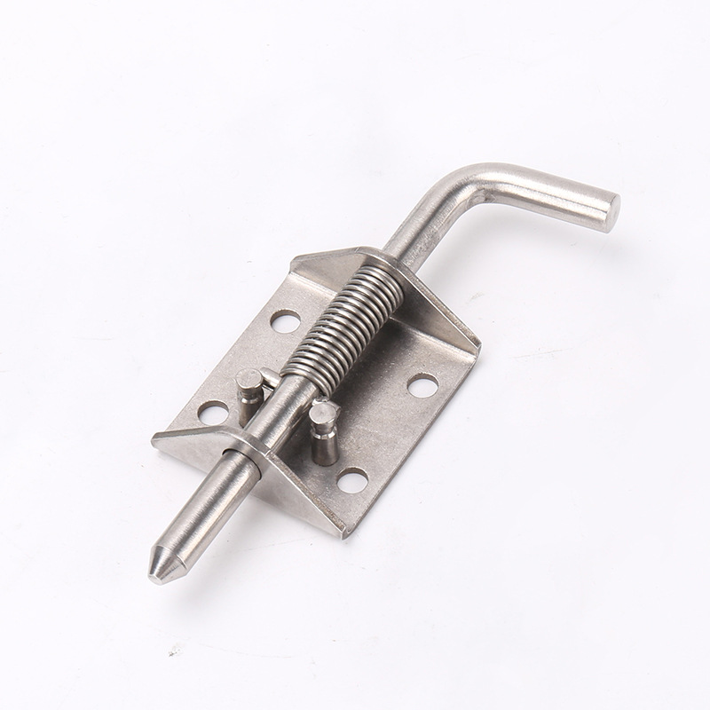 Dufa 10x135 stainless steel pin lock latch anti-theft lock door bolt Lock door bolt exposed pin lock latch anti-theft lock door bolt Specification drawing