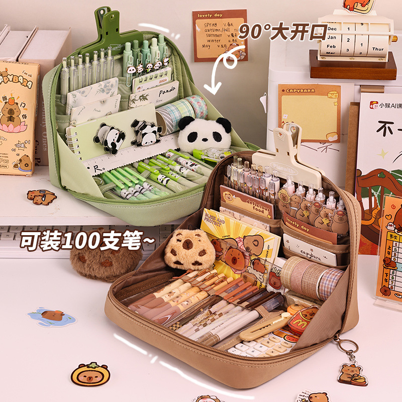 Back-to-school season stationery box for primary school students, 12-layer pen case, ins high appearance level, multi-functional stationery bag, pencil case Specification drawing