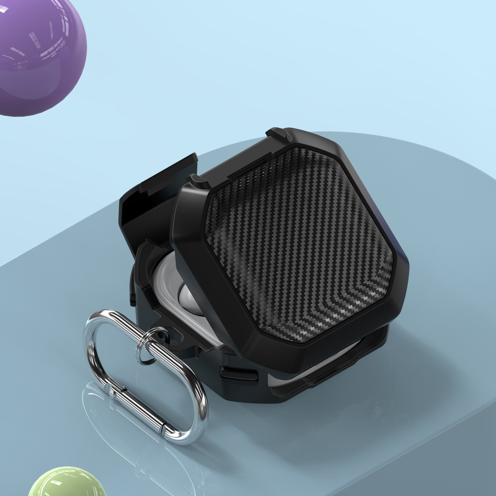 New creative protective case with bracket for Samsung Galaxy Buds Live/Pro/2Pro/FE earbuds details Picture