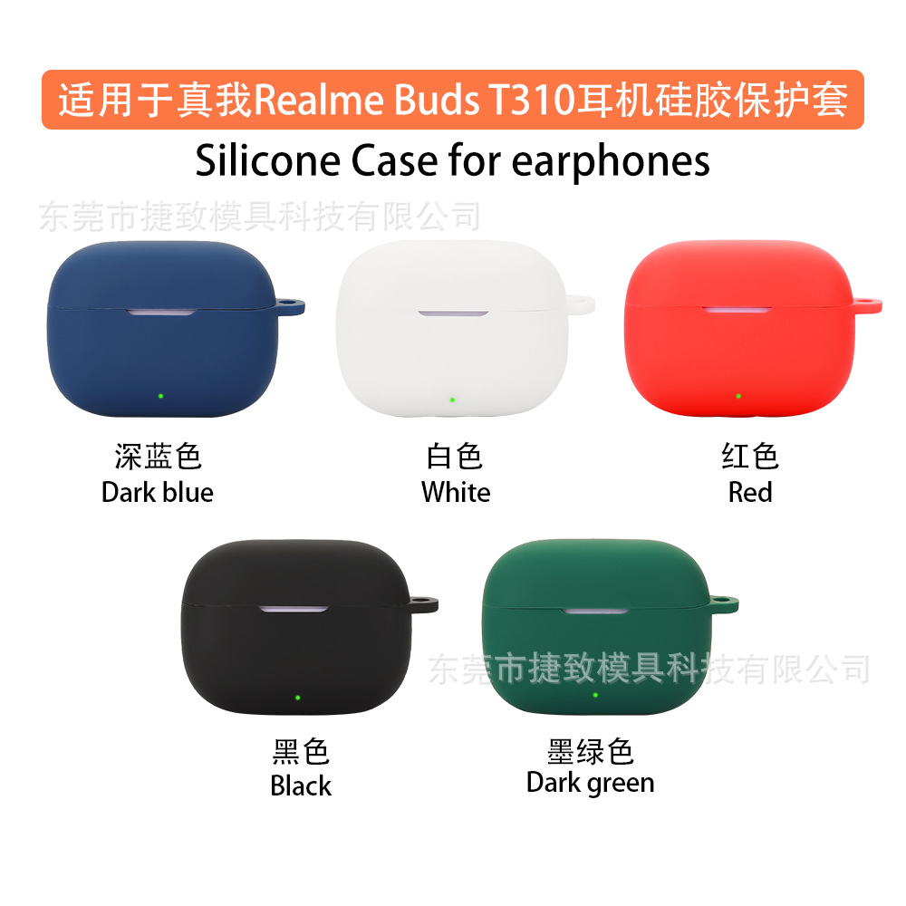 This product is suitable for the Realme Buds T310 earphone case, Bluetooth silicone earphone shell, charging case and empty box details Picture