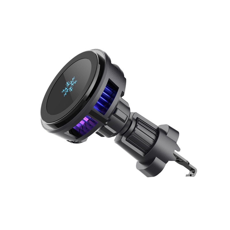 Cold semiconductor cooling and heat dissipation 15W fast charging Magsafe magnetic wireless charger car air outlet bracket Item Picture