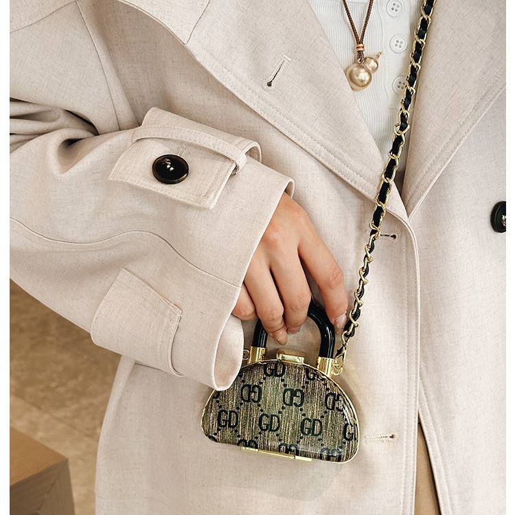 Mini bag, small bag 2025 new cross-border red envelope, coin purse, Xiaoxiang crossbody decorative bag, chain women's bag Specification drawing