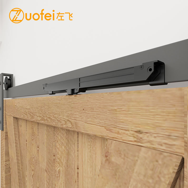 Barn door buffer damper, no-drilling accessory, buffer damper slide rail, barn door hanging rail, track damping details Picture