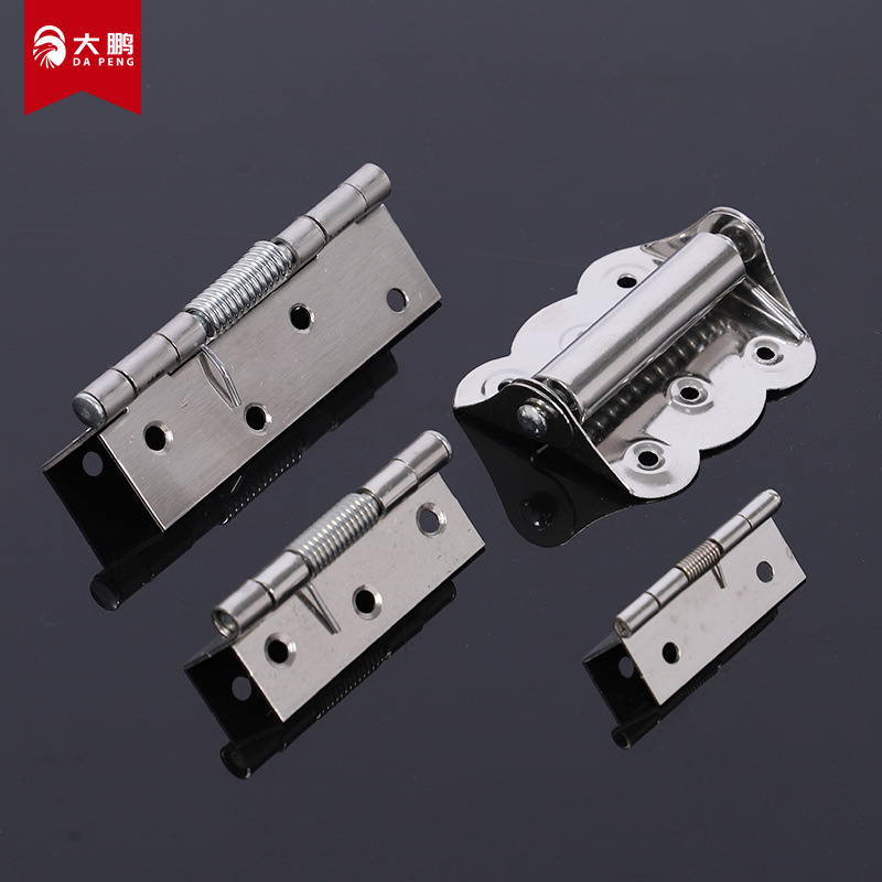 Stainless steel self-closing hinges, spring hinges, automatic reset and rebound door closing devices, screen doors and Windows, butterfly hinges Application Scenario