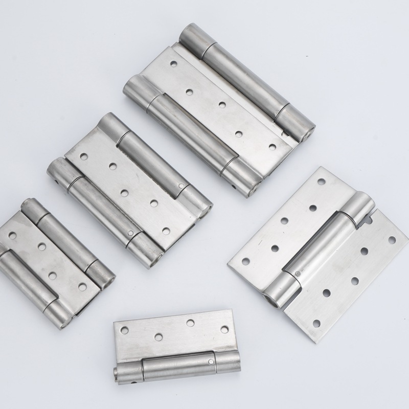 New type of stainless steel invisible door hinges with door closers, automatic closing hinges, hidden door self-closing hinges, and spring hinges full figure