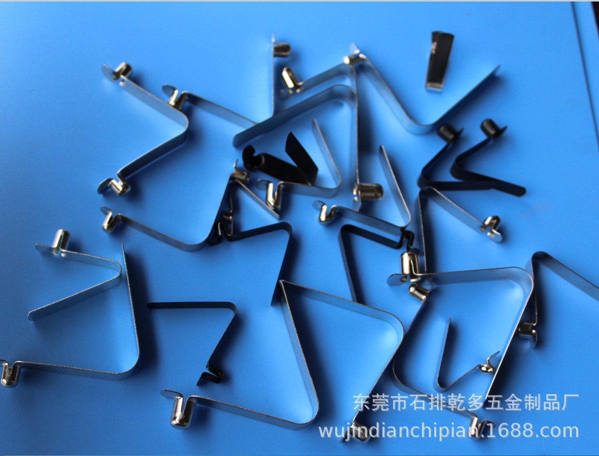 Factory direct sales of double-bead V-shaped spring pieces, stainless steel V-shaped spring pieces, and internal positioning clips details Picture