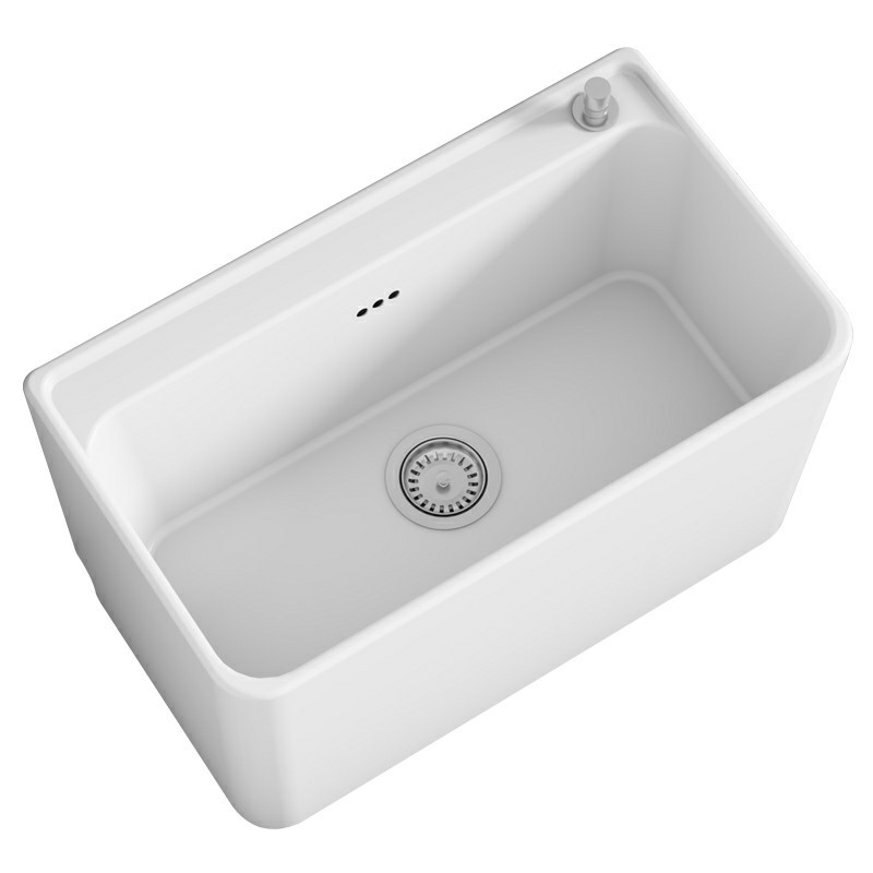 Household balcony mop sink, bathroom large ceramic mop sink, mopping sink, floor-standing small sink, American-style Item Picture