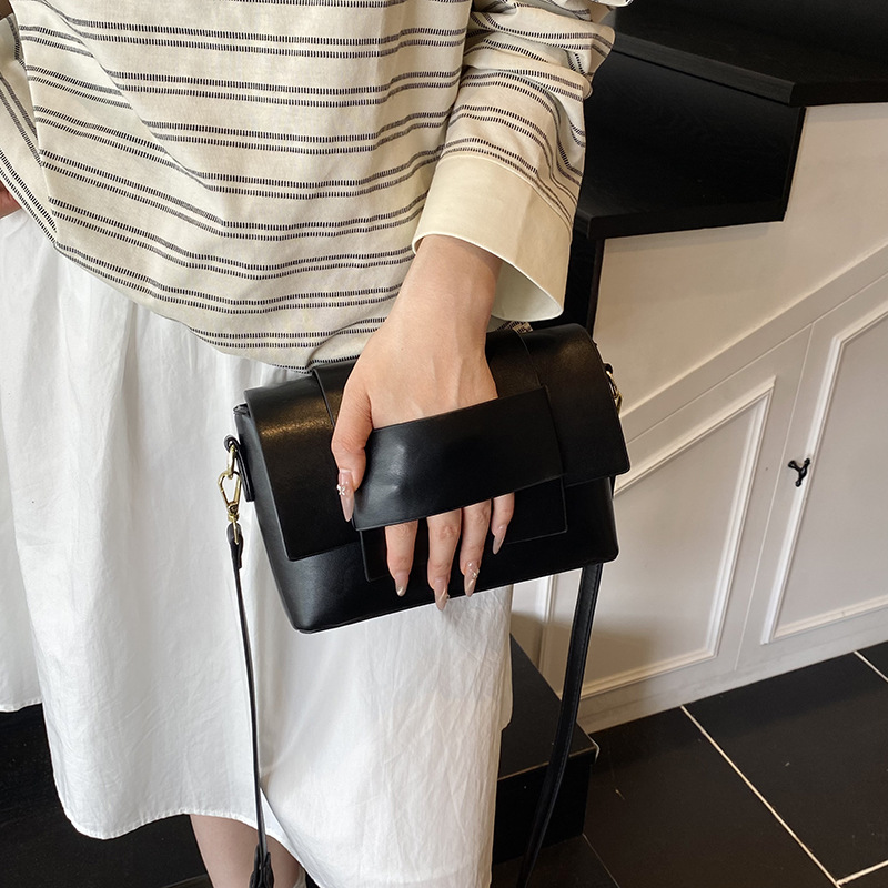 The 2025 new trendy, fashionable, high-end, light luxury, retro small square bag is stylish, versatile and simple single-shoulder crossbody bag for women details Picture