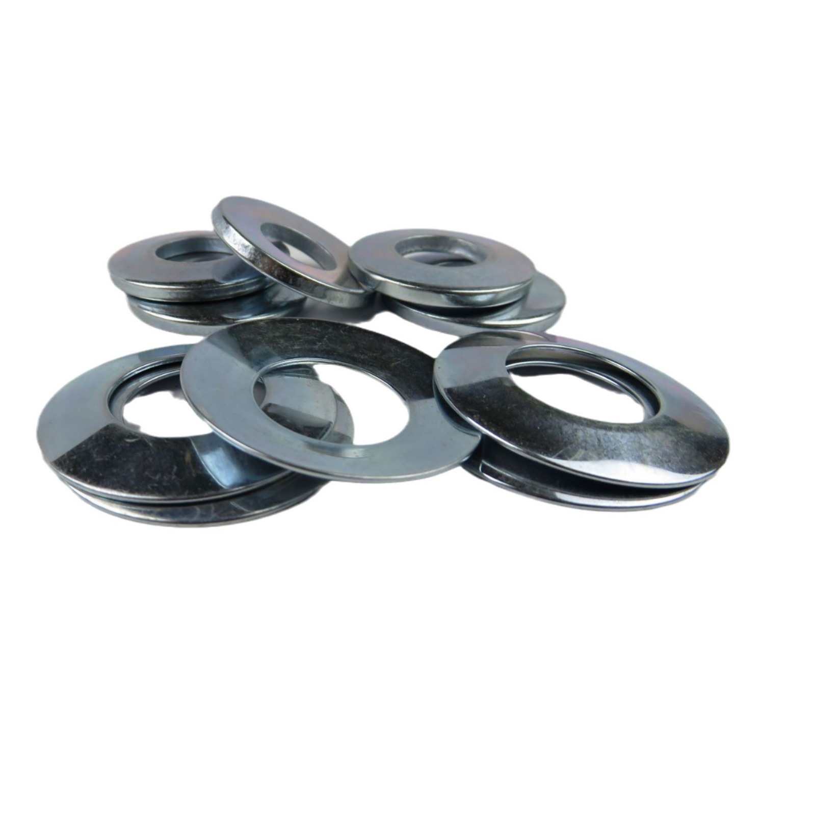 Stainless steel blue and white galvanized disc washers are directly supplied by the manufacturer. The quality is durable. Rui 'erli spring steel disc springs Item Picture