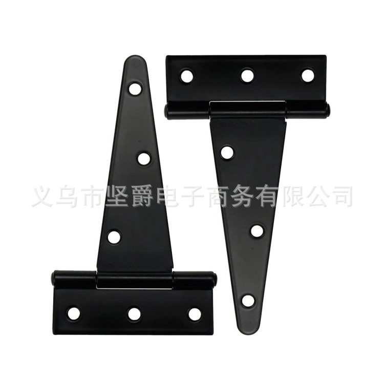 T-shaped hinges, T-shaped hinges, triangular hinges, slotted bearings, door and window accessories, black paint, 2 inches -12 inches details Picture
