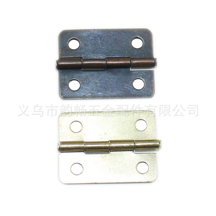 Antique hinges 25*18mm, flat hinges, wooden box, wine box, iron sheet hinges, small hinges, small hinges, rounded corner hinges details Picture