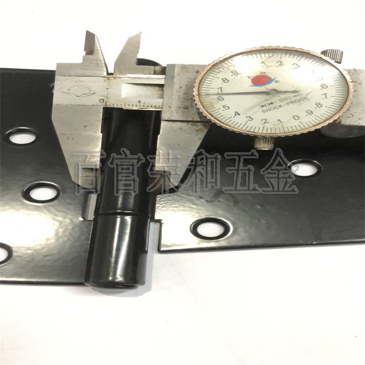 Ronghe Factory's new type of flat Angle hinge door and window hinge hinge slotted bearing door black paint 3.5-inch Application Scenario
