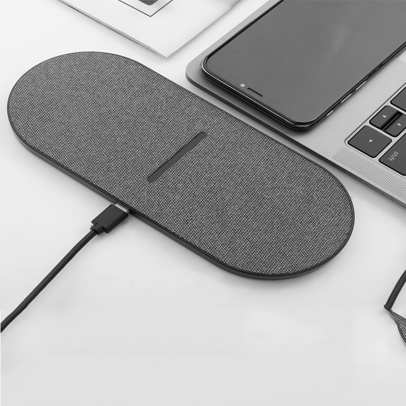 Cross-border bestseller 2-in-1 wireless charger, dual-charging desktop wireless charger, fast charging, wireless charging details Picture