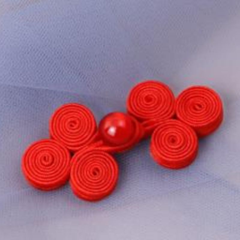 国潮 旗袍扣子中国风三轮玉珠唐装手工复古纽扣