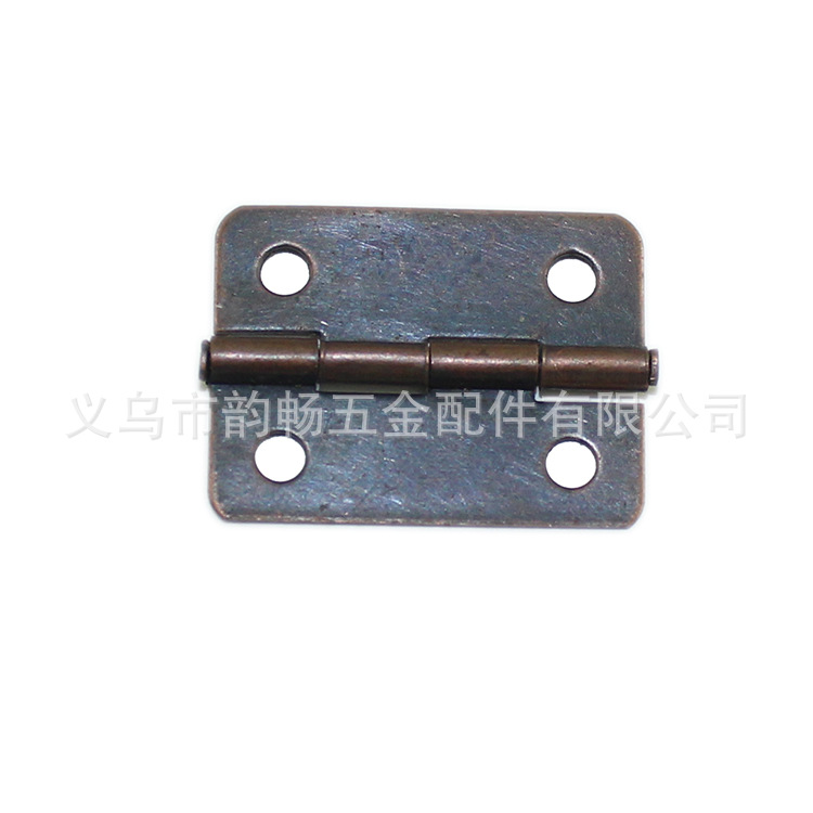 Antique hinges 25*18mm, flat hinges, wooden box, wine box, iron sheet hinges, small hinges, small hinges, rounded corner hinges Application Scenario