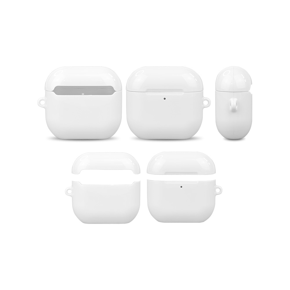 Coated shell Bluetooth earphone shell AIRIPods PRO 1/2/3 generation earphone case heat transfer printing earphone shell material wholesale Item Picture