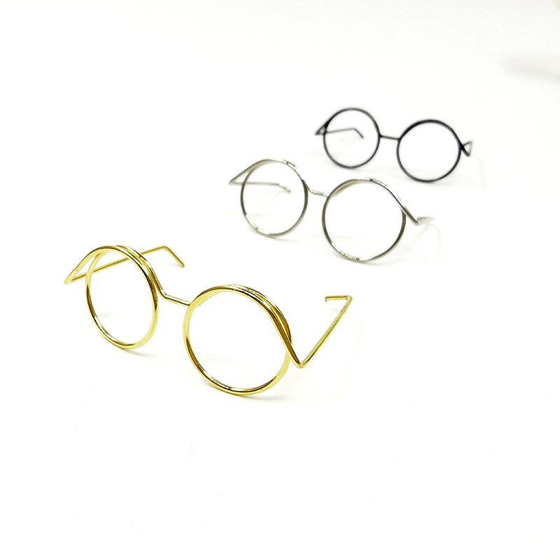 ob11 doll Mini glasses, bjd doll glasses accessories, 3-4-5 cm plush toy accessory frame, irregular shape Item Picture